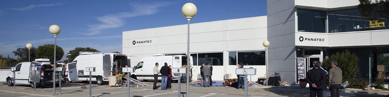 En las instalaciones de PANATEC en Madrid se llevan a cabo demostraciones de sistemas de vibrometría láser, inspección visual remota, robots teleoperados, cámaras zoom, analizadores XRF de aleaciones y sistemas de prospección georadar GPR.